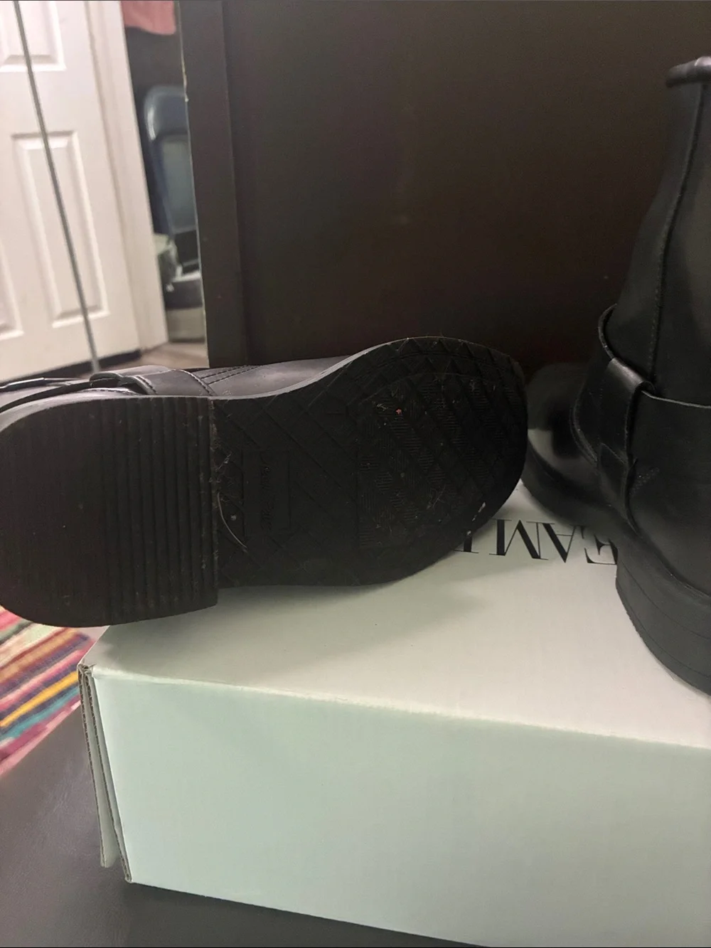 Dream Pairs Black Kids Harness Boots